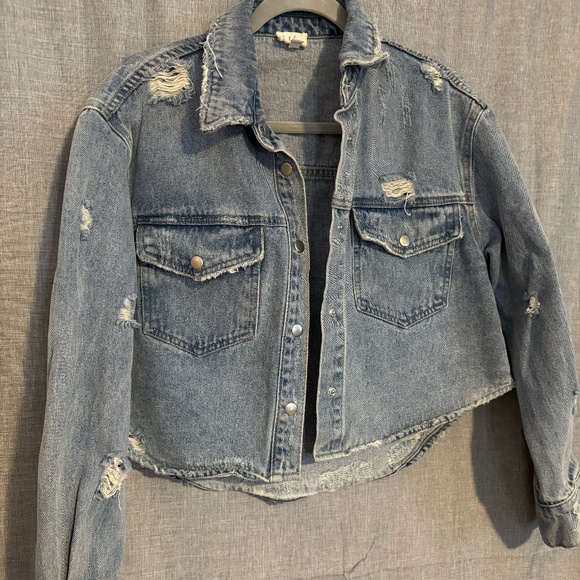 Bobbles and Lace jean jacket - Picture 1 of 6